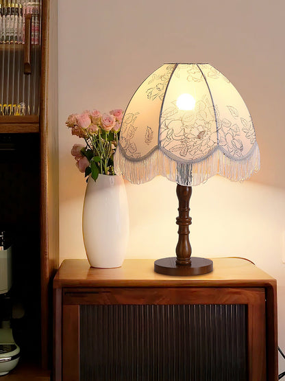 Printed Tassel Desk lamp Table Lamp