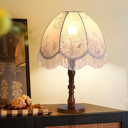 Printed Tassel Desk lamp Table Lamp