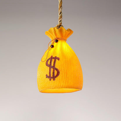 Prosperity Pouch Resin Droplight Pendant Lamp