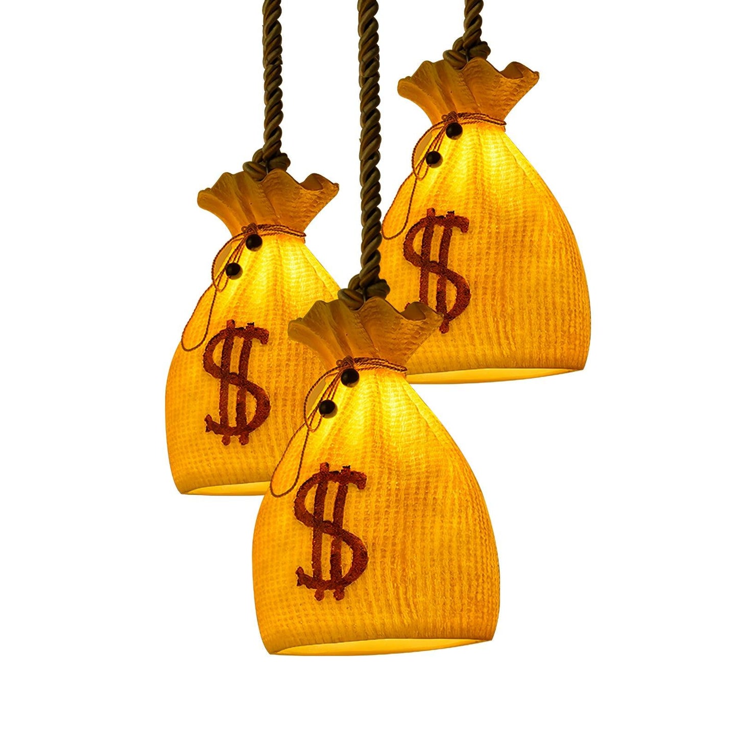 Prosperity Pouch Resin Droplight Pendant Lamp