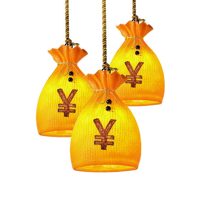 Prosperity Pouch Resin Droplight Pendant Lamp