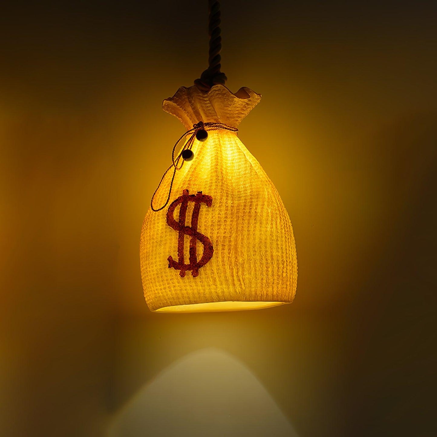 Prosperity Pouch Resin Droplight Pendant Lamp