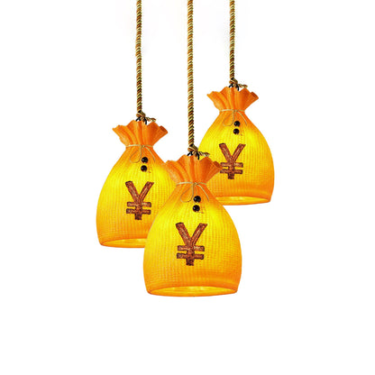 Prosperity Pouch Resin Droplight Pendant Lamp