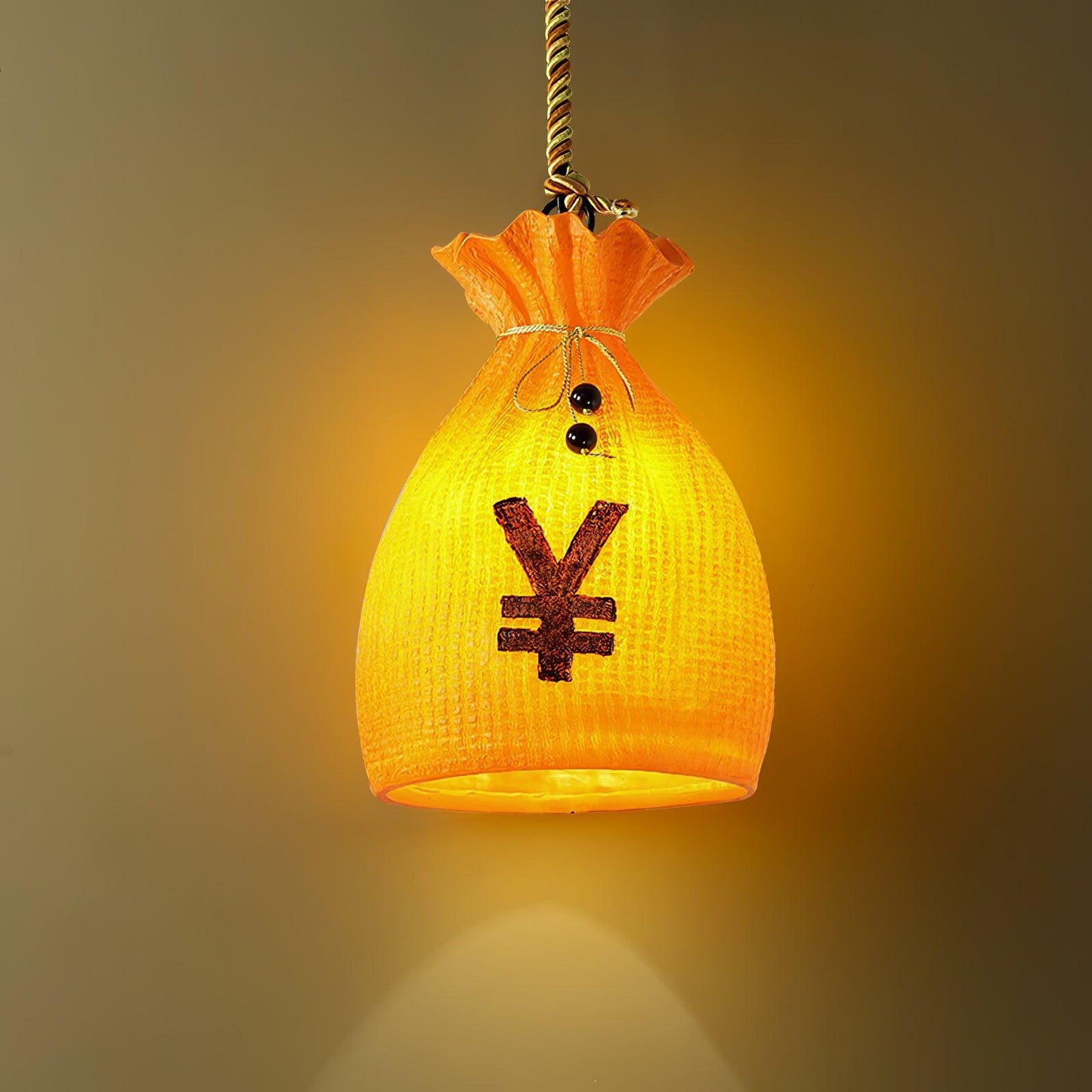 Prosperity Pouch Resin Droplight Pendant Lamp