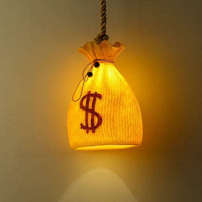 Prosperity Pouch Resin Droplight Pendant Lamp