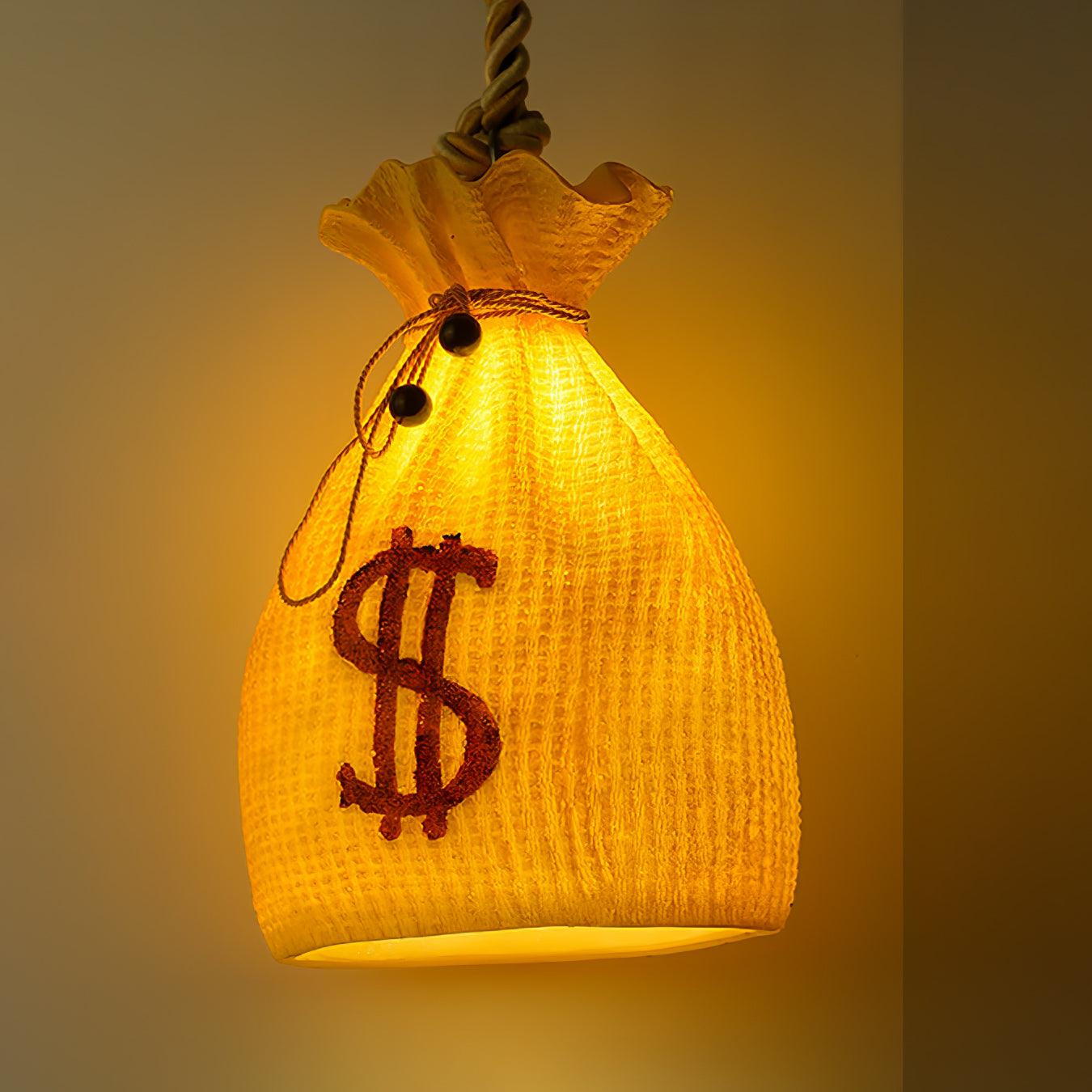 Prosperity Pouch Resin Droplight Pendant Lamp