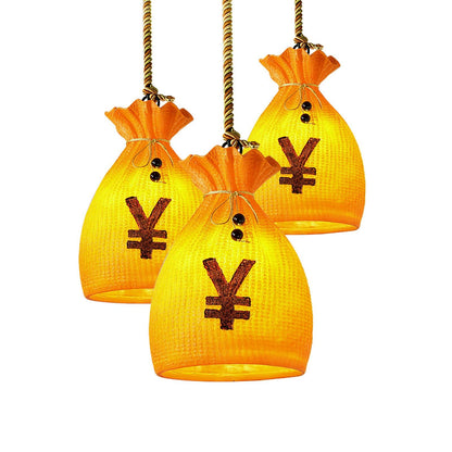 Prosperity Pouch Resin Droplight Pendant Lamp