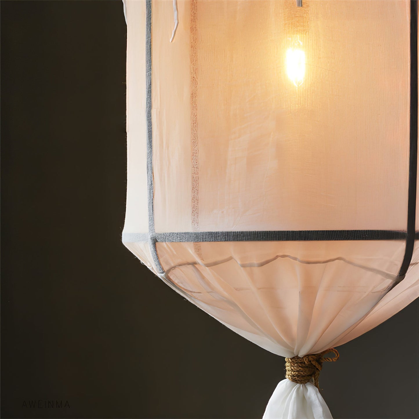 Provence Linen Houselight Pendant Light