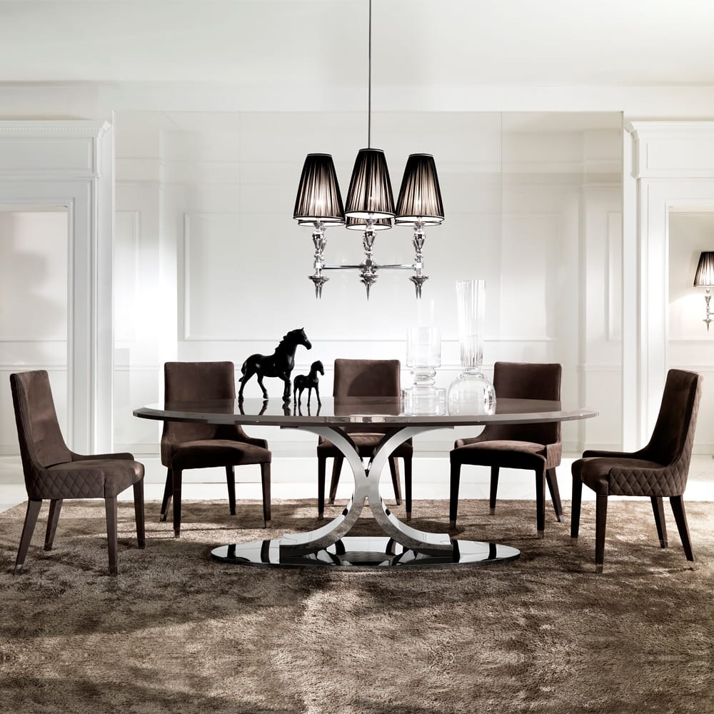 Contemporary Italian Oval Dining Table