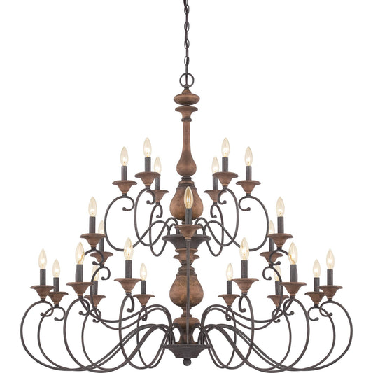 Quoizel Auburn 48 Inch 24 Light Chandelier Cp121484