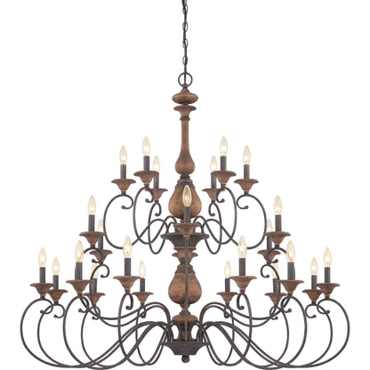 Quoizel Auburn 48 Inch 24 Light Chandelier Cp121484