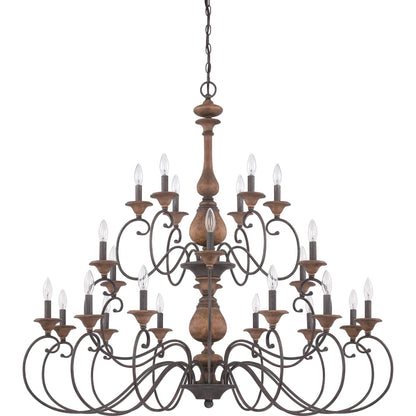 Quoizel Auburn 48 Inch 24 Light Chandelier Cp121484