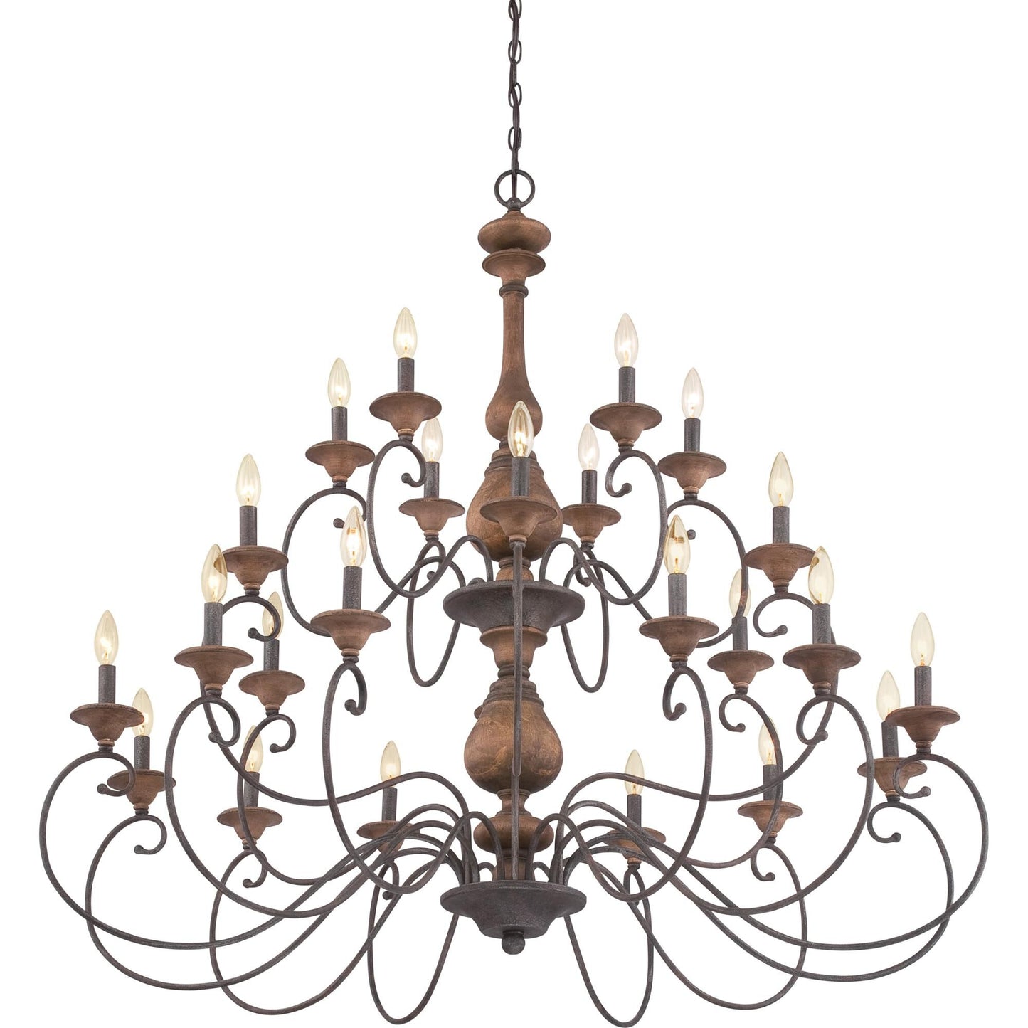 Quoizel Auburn 48 Inch 24 Light Chandelier Cp121484