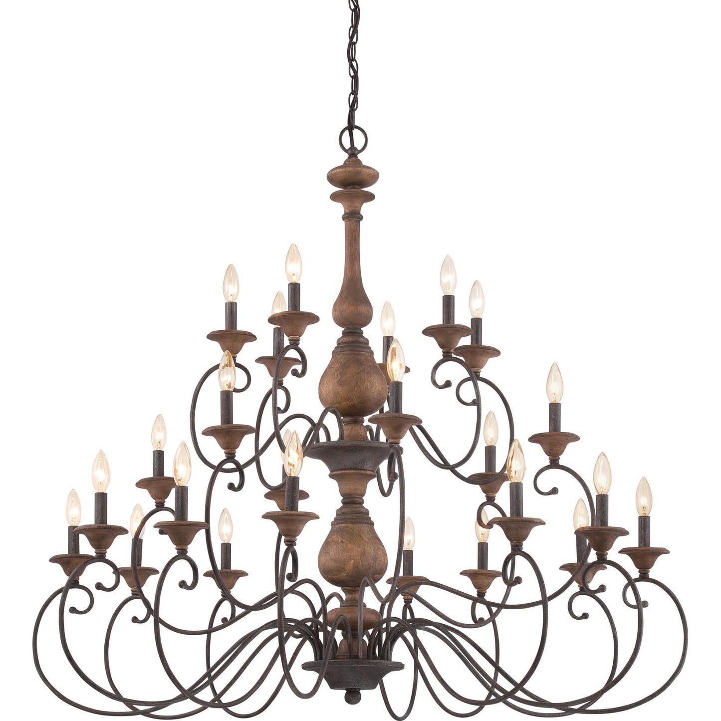 Quoizel Auburn 48 Inch 24 Light Chandelier Cp121484