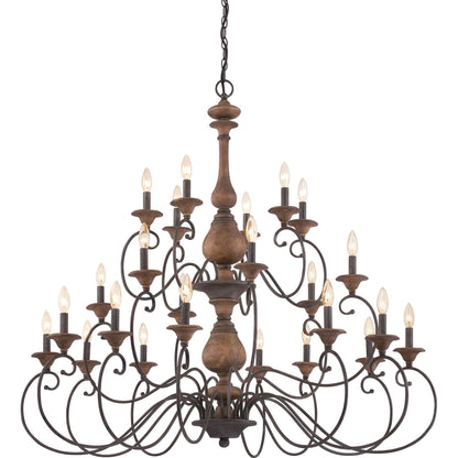 Quoizel Auburn 48 Inch 24 Light Chandelier Cp121484