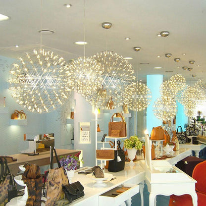 Gold Spark Ball Drop light Pendant Light