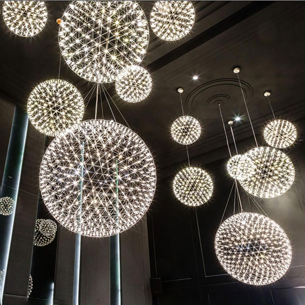 Silver Spark Ball Houselight Pendant Light