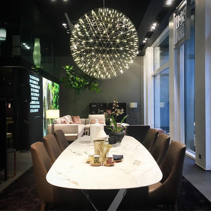 Silver Spark Ball Houselight Pendant Light