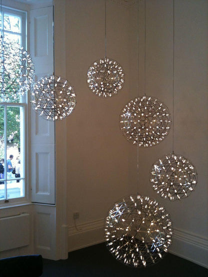 Gold Spark Ball Drop light Pendant Light