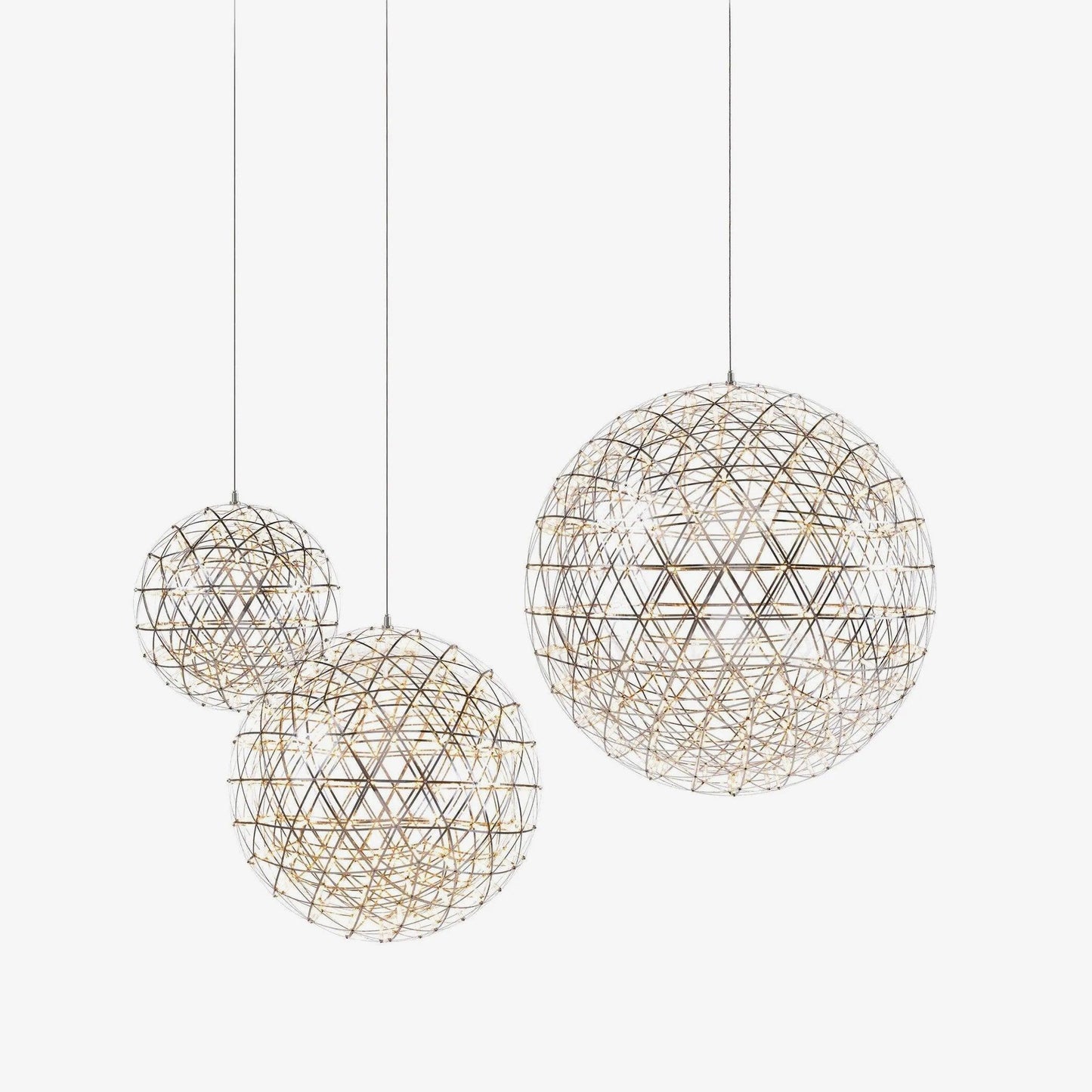 Silver Spark Ball Houselight Pendant Light