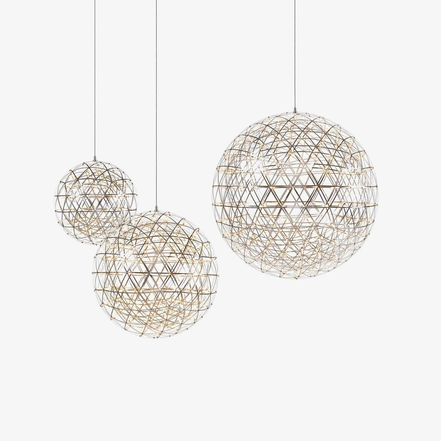 Silver Spark Ball Houselight Pendant Light