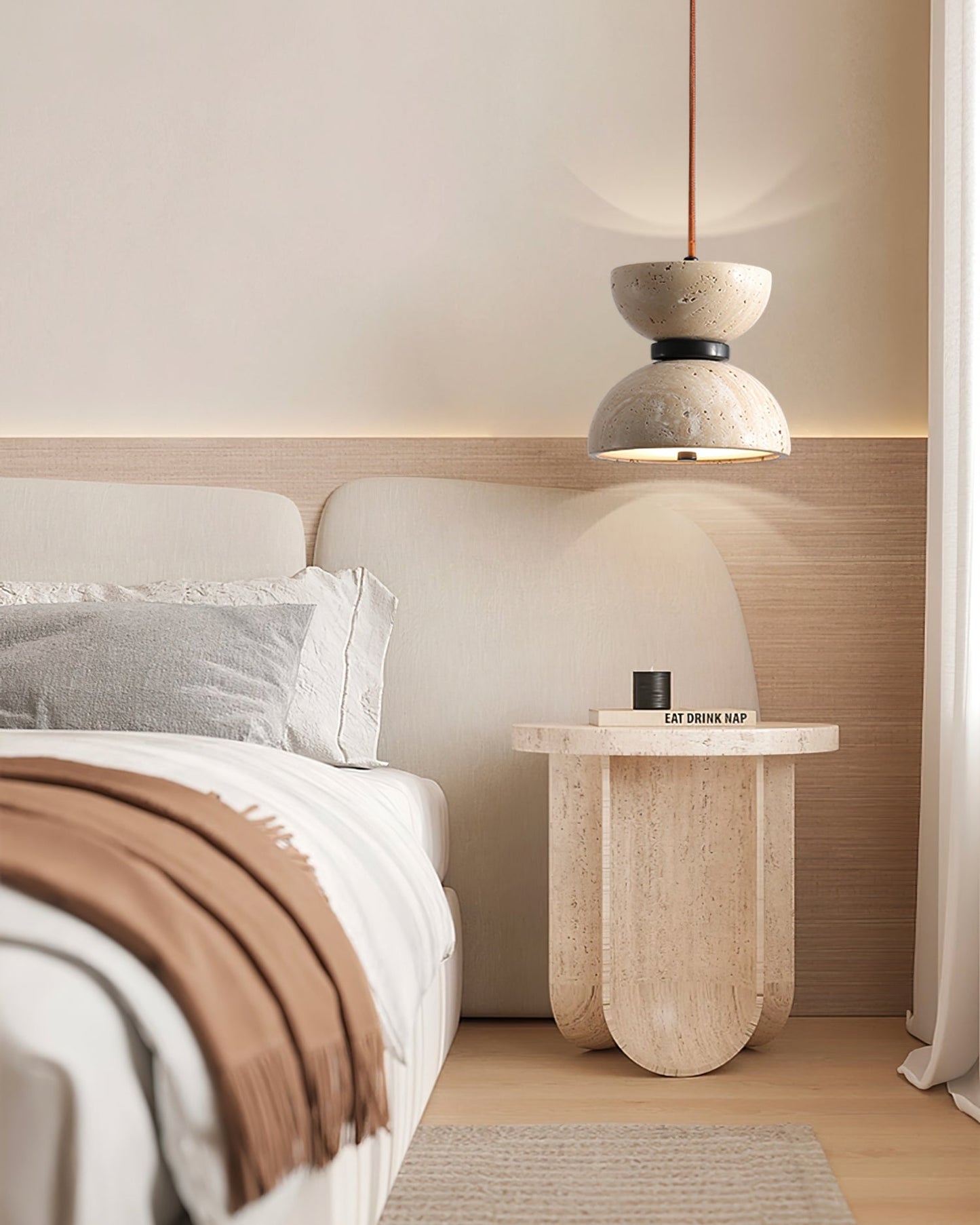 Vireo Travertine Pendant Light