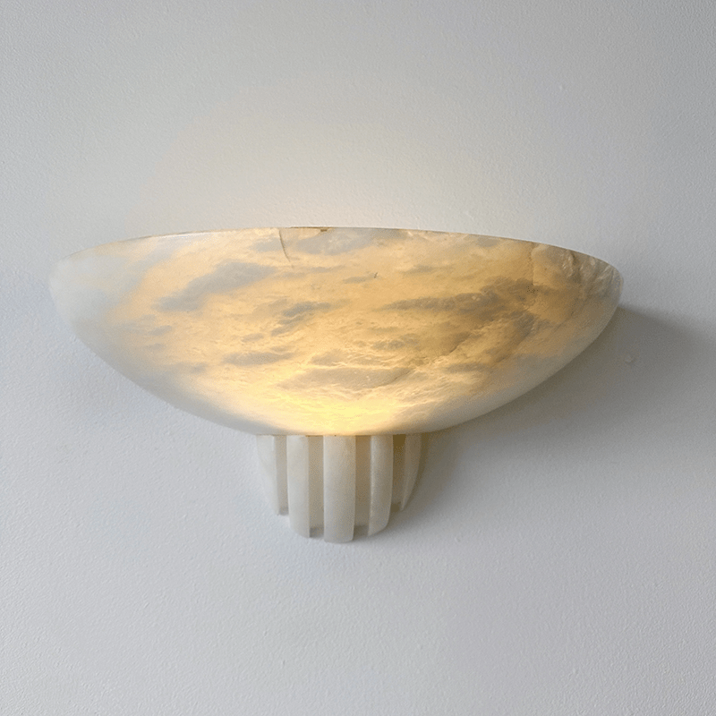 Rare Alabaster Wall Sconce