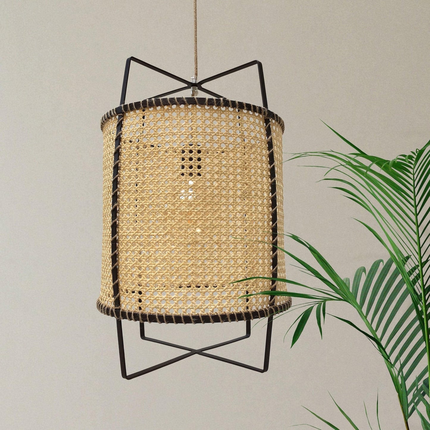 Rattan Cane Hanging light Pendant Light