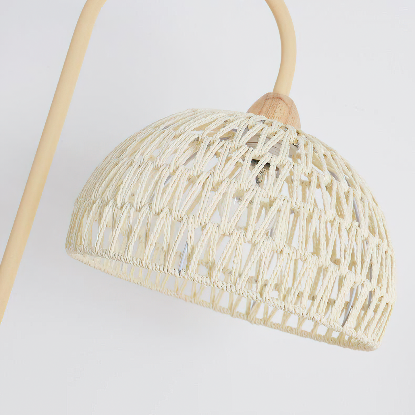 Rattan Arch Uplight Lamp Floor Lamp