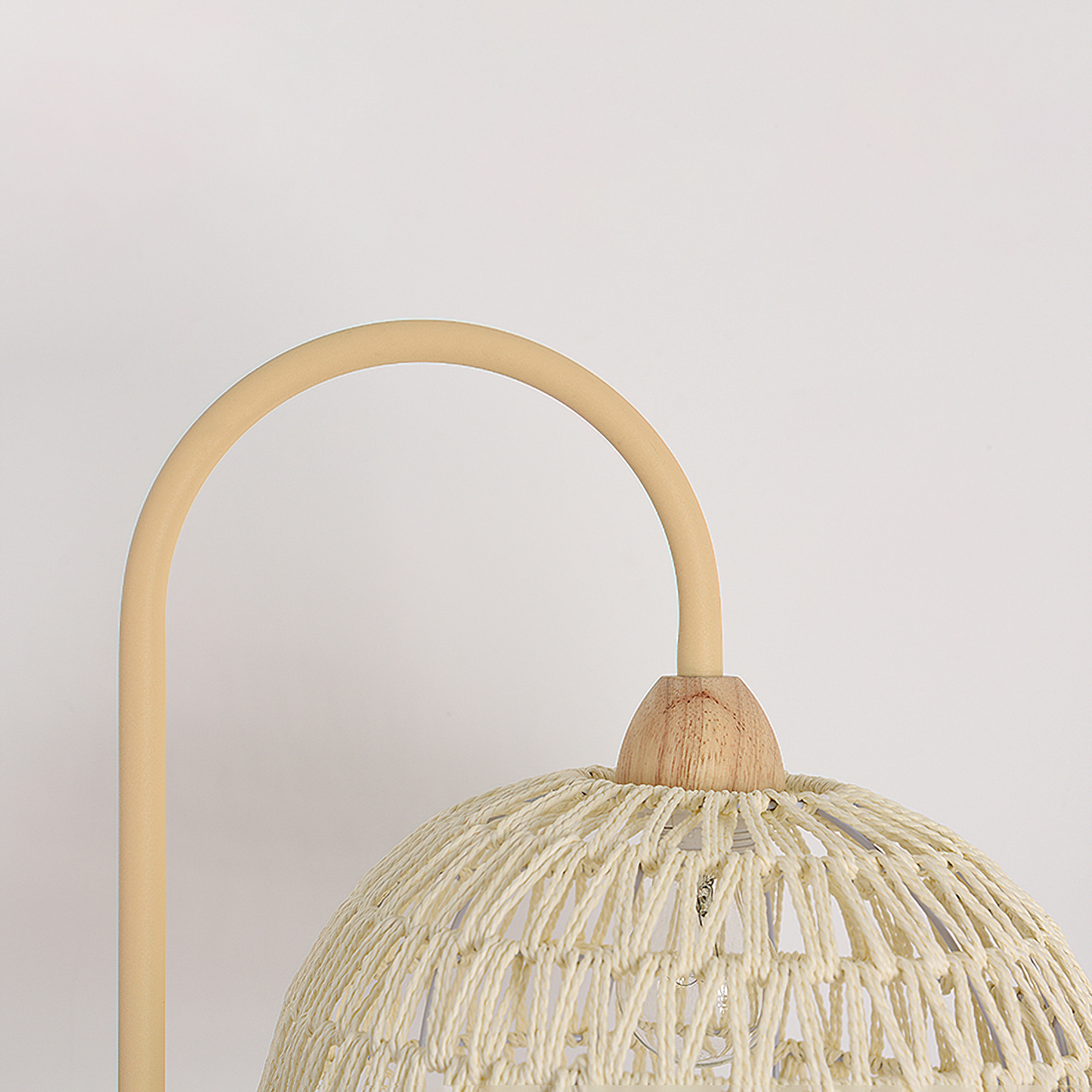 Rattan Arch Uplight Lamp Floor Lamp