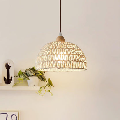 Rattan Arch Drop light Pendant Lamp