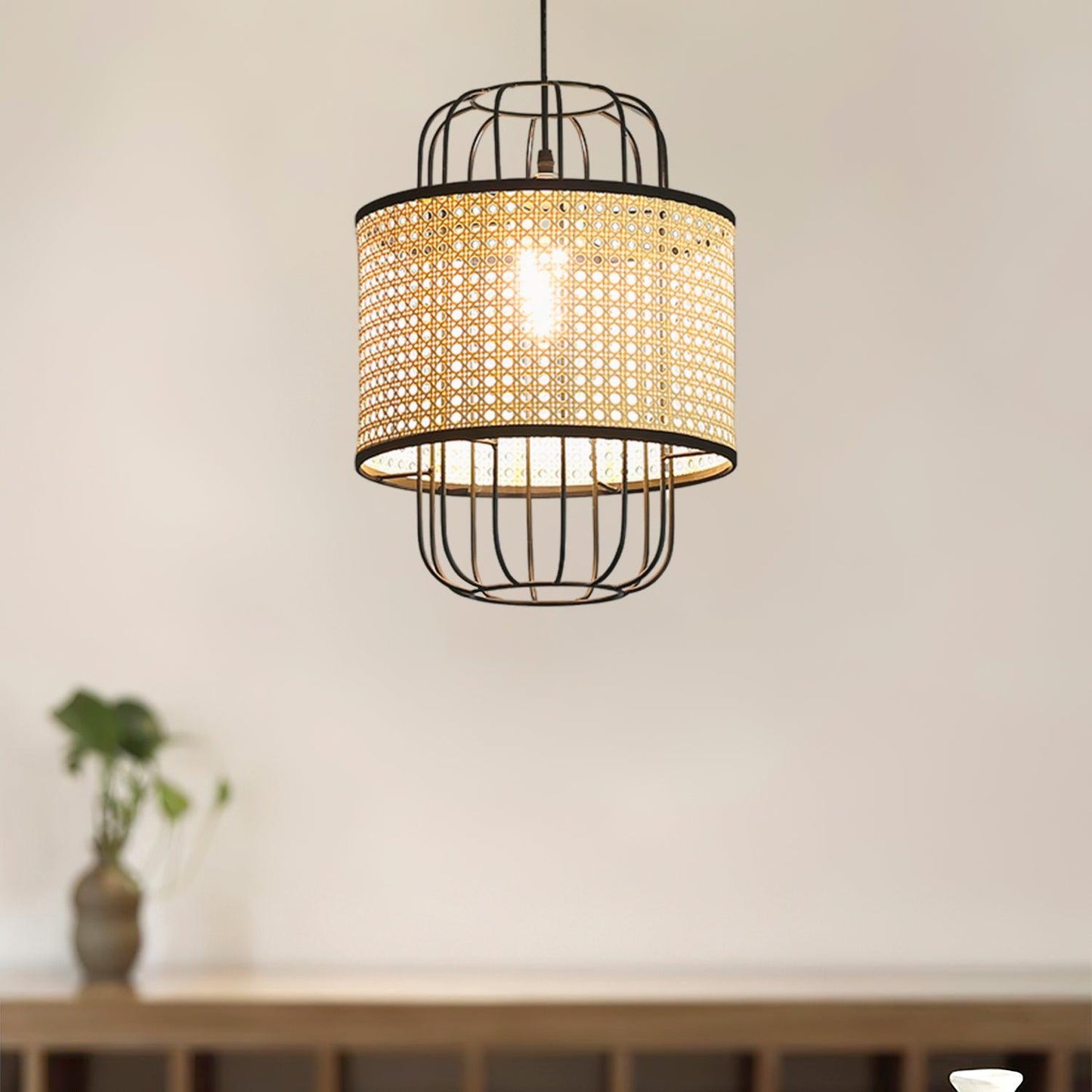 Rattan Aru Droplight Pendant Lamp