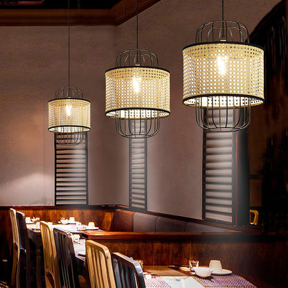 Rattan Aru Droplight Pendant Lamp