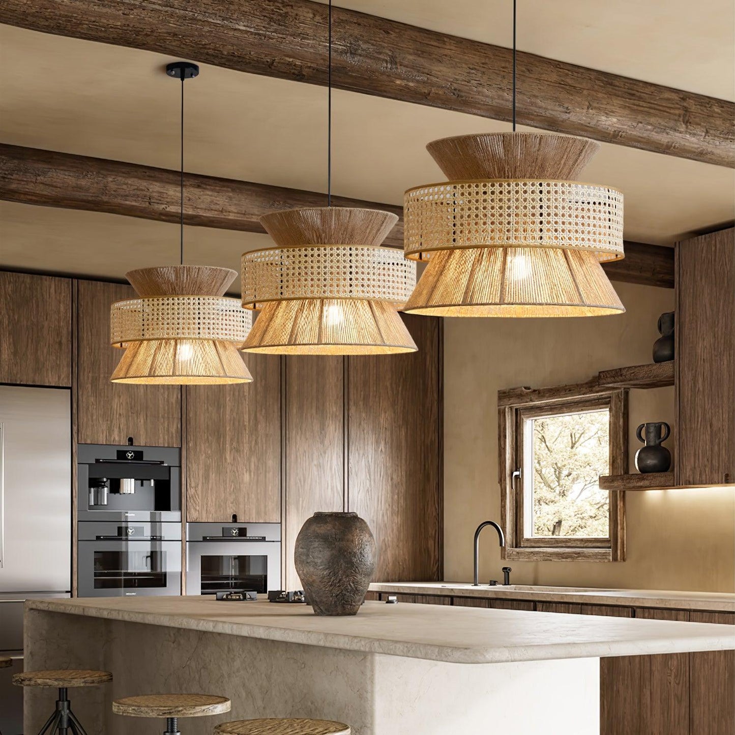 Rattan Bamboo Houselight Pendant Lamp