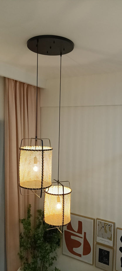 Rattan Cane Hanging light Pendant Light