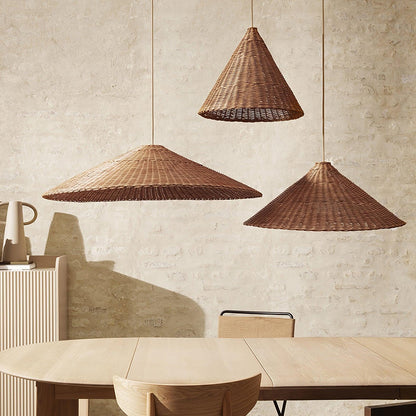 Rattan Hat Houselight Pendant Light