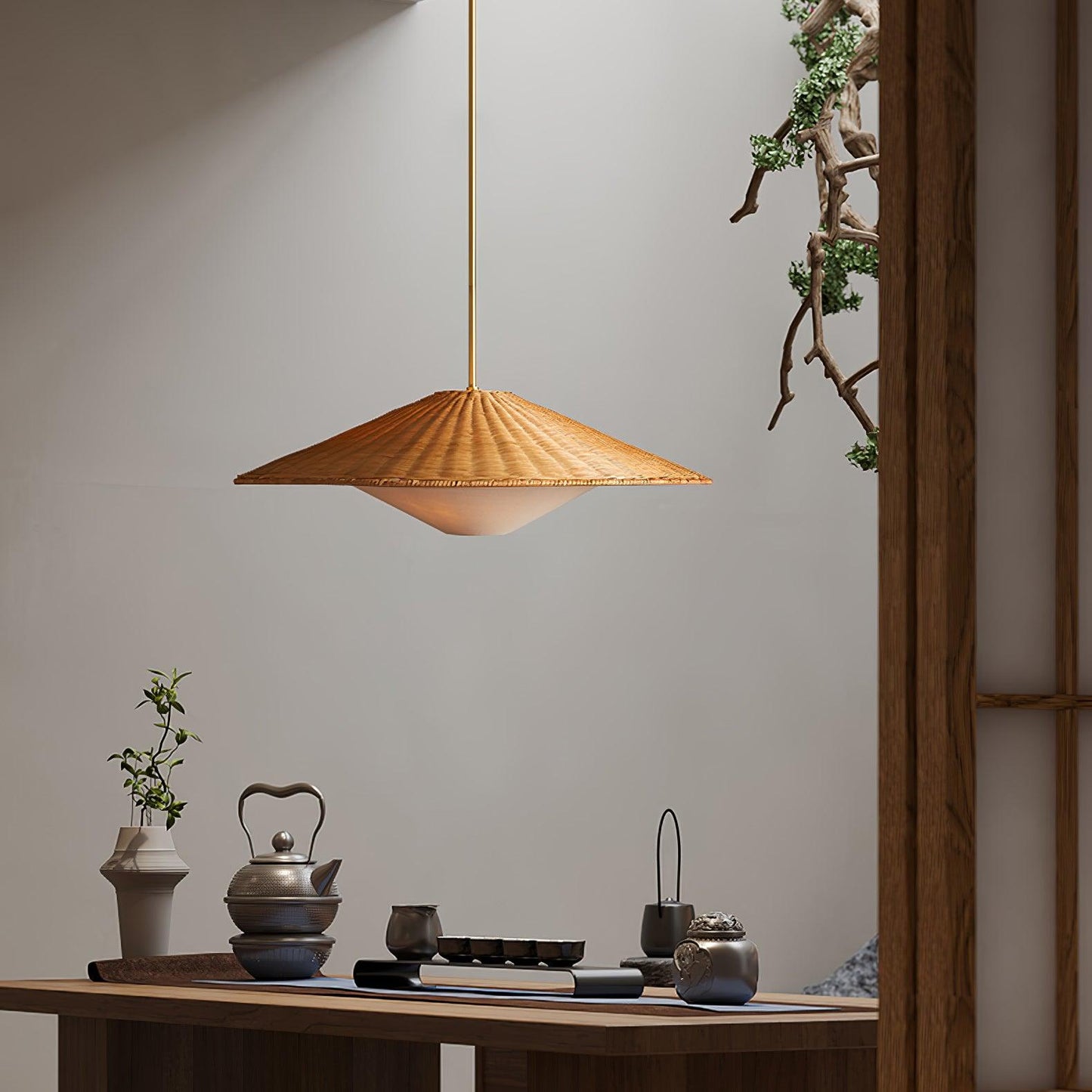 Rattan Hat Houselight Pendant Light