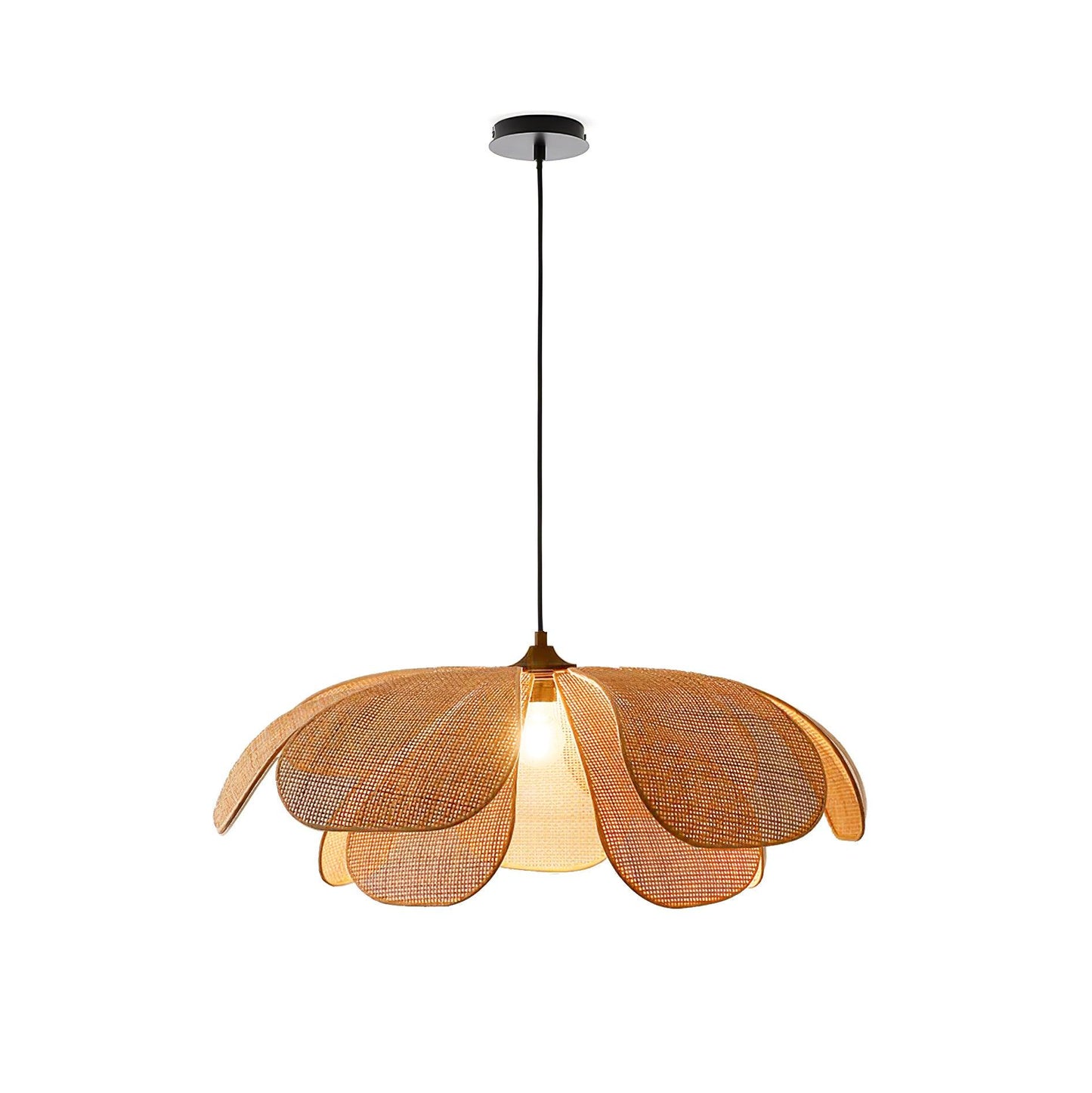 Rattan Petal Drop light Pendant Lamp