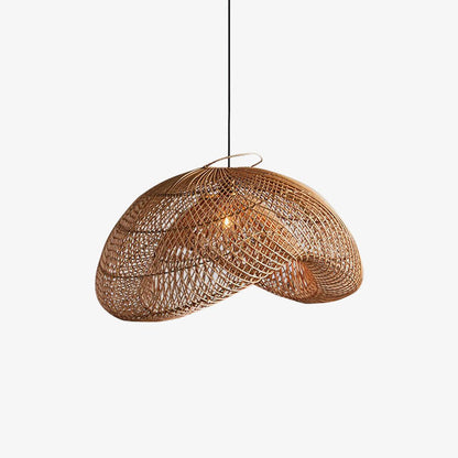 Rattan Wave Houselight Pendant Light