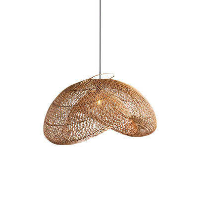 Rattan Wave Houselight Pendant Light