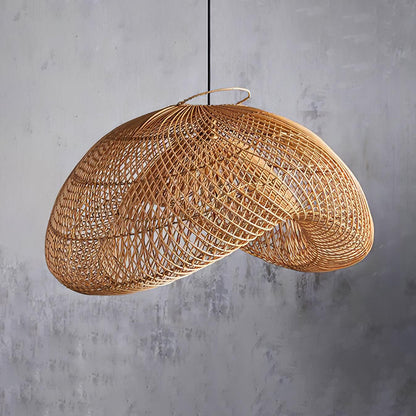 Rattan Wave Houselight Pendant Light