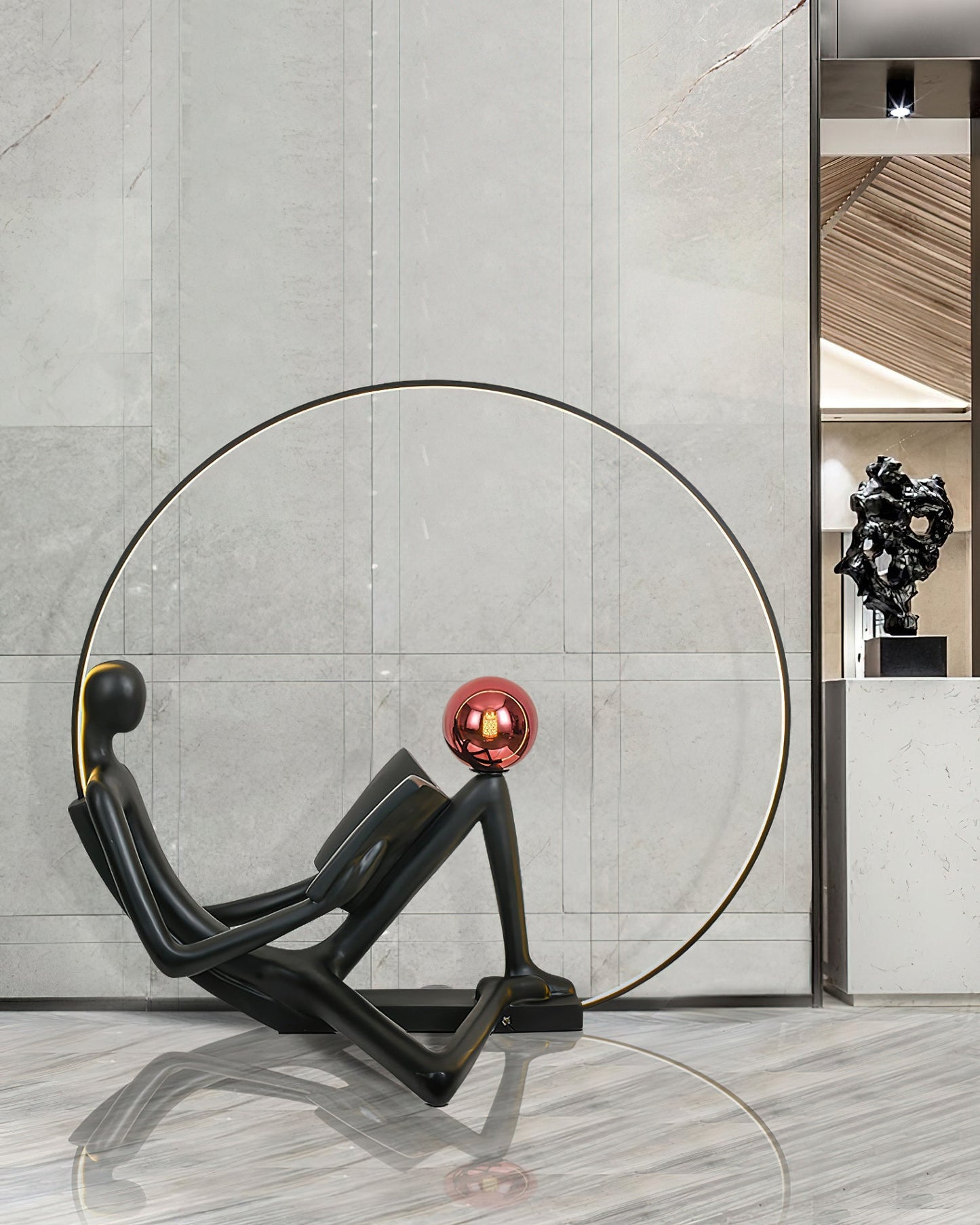 Reader Sculpture Ambient Floor Lamp Floor Lamp