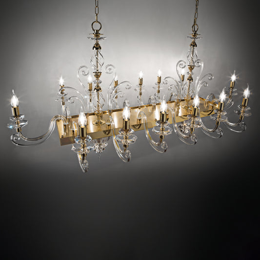 Rectangular Classic Candle Style Chandelier