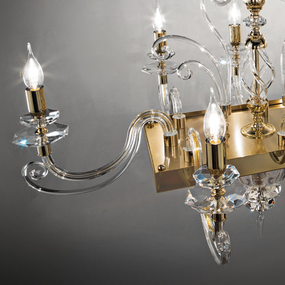 Rectangular Classic Candle Style Chandelier