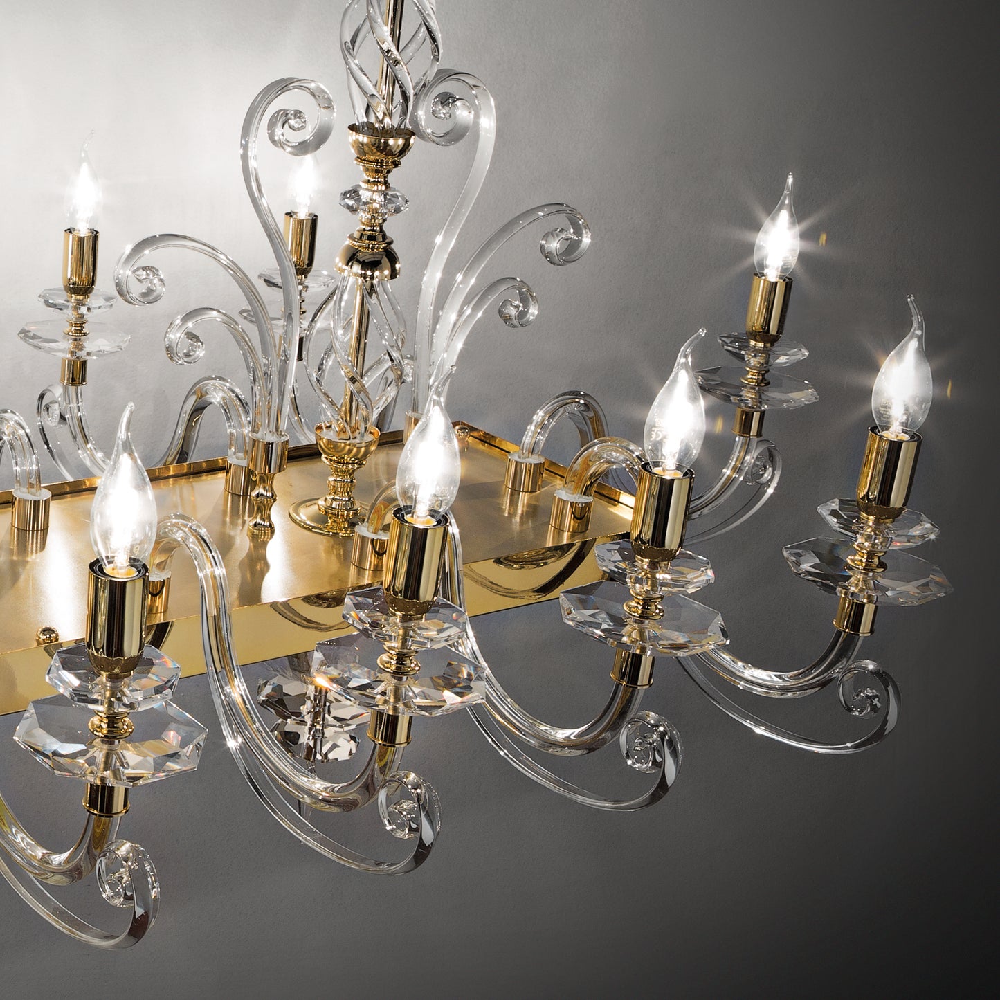 Rectangular Classic Candle Style Chandelier