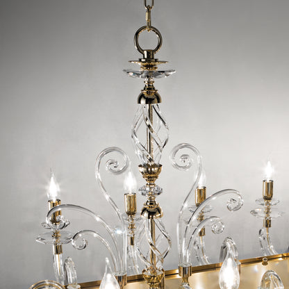 Rectangular Classic Candle Style Chandelier