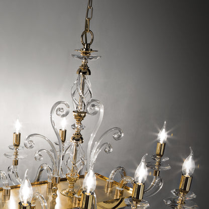 Rectangular Classic Candle Style Chandelier