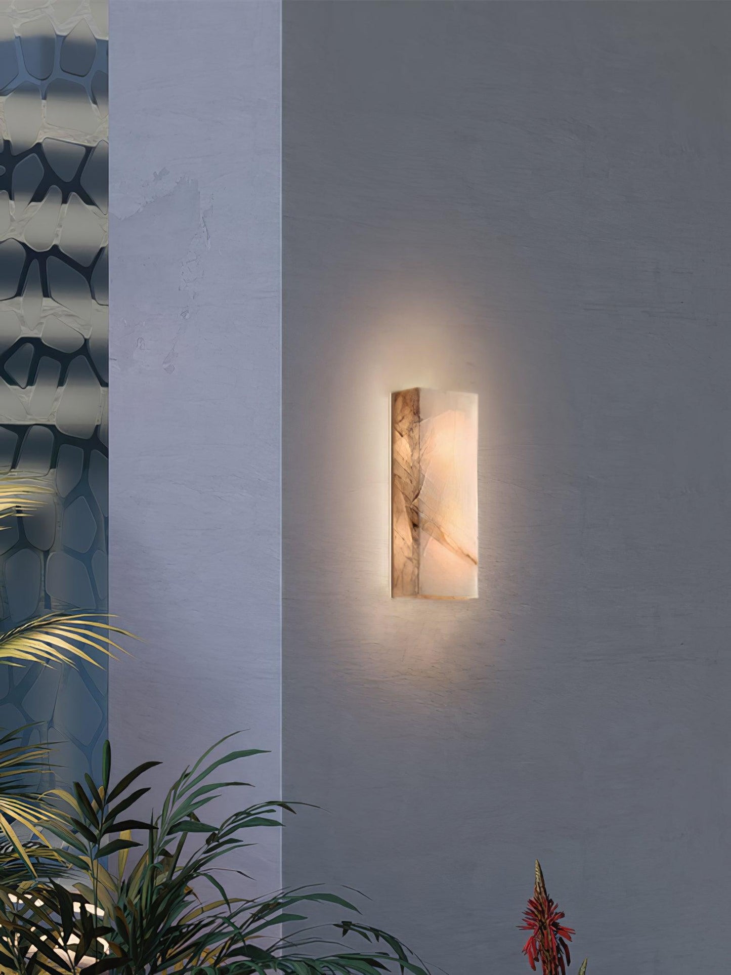 Rectangular Alabaster Wall sconce Wall Sconce