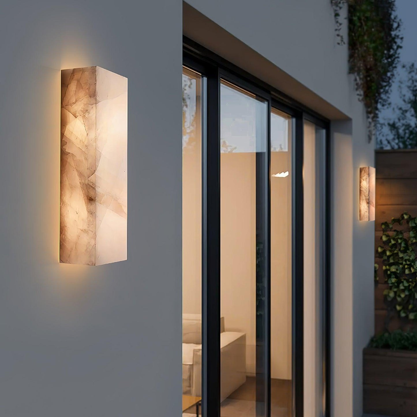 Rectangular Alabaster Wall sconce Wall Sconce