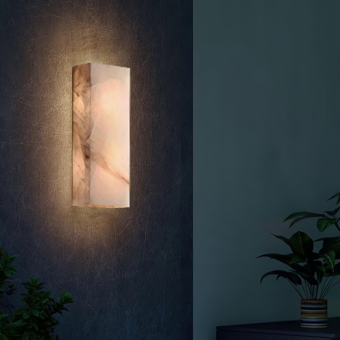 Rectangular Alabaster Wall sconce Wall Sconce